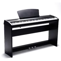 Sai Piano P-9BK Пианино цифровое, 88 клавиш, молоточковая механика, 3 уровня чувствительности, 8 +130 тембров, 64 голосая полифония, хорус, реверберация, MP3 плеер/рекордер, 4 демо, усилитель 2*14Вт, стойка, три педали, цвет черный