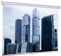 Уценка [LEP-100109] Настенный экран Lumien [Eco Picture] 203х203см (рабочая область 195х195 см) Matte White восьмигранный корпус, возможность потолочн./настенного крепления, 1:1 (треугольная упаковка)