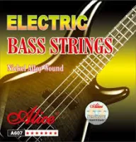 ALICE A607 (4)-M струны для бас гитары 4-х струнной, .045 .065 .085 .105, никелированные со стальным