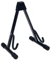 K&M 17540-013-55  стойка для электрогитары без держателя грифа, 1,86 кг, черная с черными вставками