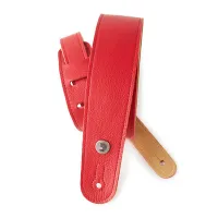 20GL02 Slim Garment Ремень для гитары, кожа, красный, Planet Waves