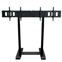Euromet Scenario Premium 11400 - Напольная стойка для установки двух LCD/плазменных панелей 2х55" или одной панели до 110". Цвет черный.