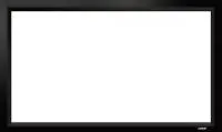 Экран настенный звукопрозрачный на раме Digis DSVFS-16907-A (VELVET, формат 16:9, 176", 406x235, рабочая поверхность 390x219, рама 80мм обтянута чёрным бархатом, полотно - Белая ткань)