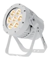 SILVER STAR SS334C3W SOLAR/ Daylight,  White Светодиодный прожектор CW, сила света 49000 кд., 7 x 10W CW3, DMX-512 - 12/3/4/5/6 кан., угол - 11 град., авто, master/slave, 85 W, 240 x 215 x 310 mm, 6 kg. Цвет корпуса - белый