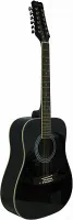 MARTINEZ FAW - 802 - 12 / B - гитара акустическая 12-ти струнная, цвет черный