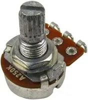 M278-2 Потенциометр тона A250K (лог), 2шт, Musiclily