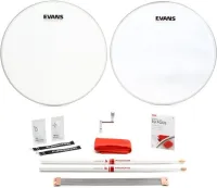 EVANS ESTUK-13UV1-1 Evans UV1 Snare Tune Up Kit, 13 inch набор: верхний и нижний пластик для малого барабана 13', подструнник, б