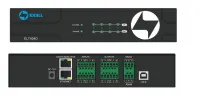 Exell elt404d-mkii - аудиоматрица dsp, 4 мик. / лин. вх., 4 лин. вых., dante 4x4, usb 2x2, aec, afs, ans, rs232, rs485, poe