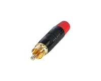 Rean RF2C-B-2 кабельный разъем RCA, черненый корпус, золоченые контакты