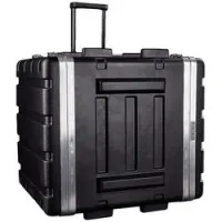 Rockcase RC ABS 24010 B  пластиковый рэковый кейс с выдвижной ручкой и колесами, 10U, глубина 40см