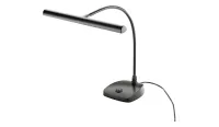KandM 12297-000-55 подсветка для нот на гусиной шее, тяжёлое основание, 12 LED, 2500 Lux, чёрная