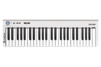 MIDI клавиатура [AX-1973W] Axelvox [KEY49j White] 4-октавная (49 клавиш) динамическая USB, 3 кнопки, джойстик (Pitch Bend и Modulation), 1 программируемый фейдер, вход Sustain педали, выключатель питания, питание от USB. Цвет белый.