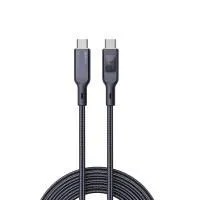 Кабель Aukey Nylon Braided 100w LCD  1m black