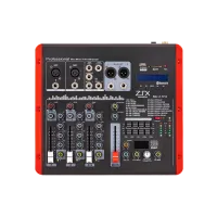 ZTX audio Mix 2.1.Fx микшерный пульт 2mono, 1stereo каналы с MP3/SD/DSP/BT