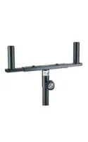 K&M 24105-000-55  держатель для 2-х ас, на стойку, чёрный