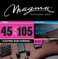 Magma Strings BE170S - Струны для бас-гитары 45-105, Серия: Stainless Steel, Калибр: 45-65-85-105, Обмотка: круглая, нержавеющая сталь, Натяжение: Med