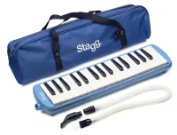 STAGG MELOSTA32 BL-пианика,32 клавиши, мундштук, гибкая трубка, в мягком чехле, длина 41 см, цвет: синий