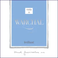 Viola A string Warchal Brilliant 911MLB - Steel Brilliant A1 string with ball for viola with 15-15 3/4 inch scale.
