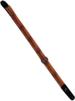 Guitar strap Magma MS02T - Polyester guitar strap with tiger skin pattern and leather tips