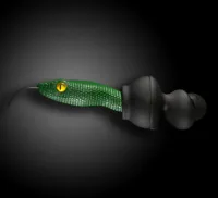 Наушники проводные Quarkie IN EAR - VIPER HEAD GREEN