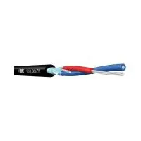 KLOTZ P0122H Микрофонный кабель 1х2х0.22мм, фольгирован.оплетка, вн. диаметр 3.4мм, FRNC, цвет черный, катушка 50 м