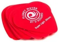 PLANET WAVES 1DRD1 - Медиатор (0,50mm), красный, Super Light, Standard
