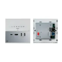 Передатчик USB-C, RS-232, ИК, USB, Ethernet 1G по витой паре HDBaseT 3.0; увеличенное расстояние передачи, поддержка 4К60 4:4:4, PoE, проходной выход HDMI, исполнение в виде настенной панели, цвет черный, вариант США Kramer Electronics [EXT3-C-WP-XR-T/US