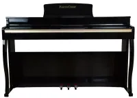 XY-8803-H-BK цифровое фортепиано, 88 клавиш, полновзвешенный молоточковый механизм, 800 тембров, эффекты, 2х10 Вт, 3 педали, на ножках, с крышкой, цвет черный полированный, Pierre Cesar