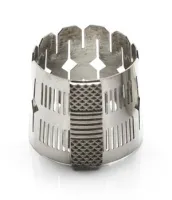 Ligature Borgani Flexitone FXNS - S-size nickel alloy "Vintage" ligature for soprano saxophone and metal mouthpieces.