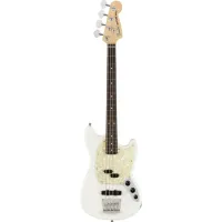 FENDER AMERICAN PERFORMER MUSTANG BASS®, RW, ARCTIC WHITE 4-струнная бас-гитара, цвет белый, в комплекте чехол