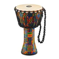 Meinl padj2-s-g  travel series джембе 8"х16", пластик, кожаная мембрана, цвет kenyan quilt