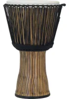 Djembe Pearl PBJVR-14/698 - Джембе 14 дюймов из фибергласса с мембранами из искусственной кожи и традиционной настройкой с помощью веревки. Цвет #698 Зебра в траве