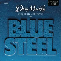 DM2679 Blue Steel Комплект струн для 5-струнной бас-гитары, сталь, 45-128, Dean Markley