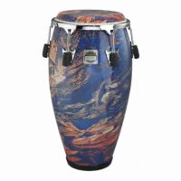 REMO CG-3317-MS- PONCHO SANCHEZ™ Conga, 11.75' Diameter, 30' Height, Chrome Curved Hoop, SKYNDEEP®, Molten Sea Finish конга