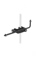 KandM 24050-311-55 адаптер для двух микрофонов на струбцине, сталь, чёрный