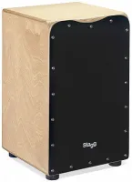 STAGG CAJ-50M BK - Деревянный кахон среднего размера, цвет - чёрный.В комплекте чехол.Размеры 29.5 x 31 x 48 см