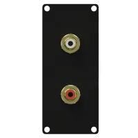 Caymon CASY131/B Модуль CASY с двумя гнездовыми разъемами RCA / cinch с обеих сторон модуля.