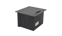 Корпус модуля Kramer Electronics [TBUS-1N(BC)] для подключения кабелей TBUS-1N, убирающаяся крышка с покрытием из брашированного анодированного алюминия, серебристого цвета