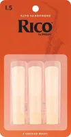 D`ADDARIO WOODWINDS RICO, 3 PAK, ALTO SAX, 1.5
