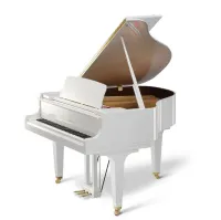 Kawai gl10 wh/ p  рояль, длина 153 см, цвет белый полированный, банкетка в комплекте, индонезия