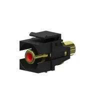 Procab VCK107P/B- Вставка-переходник Keystone RCA – RCA черного цвета, комплект 2 шт.