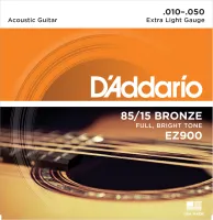 D'ADDARIO EZ900 SET ACOUS GTR 85/15 X-LITE 10-50 струны для акустической гитары, бронза 85/15.