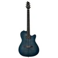 Godin a6 ultra denim blue flame  электроакустическая гитара, цвет - голубой