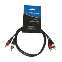 ADJ AC-R/1 Шнур 2 х "RCA - папа" <> 2 х "RCA-папа", длина 1м