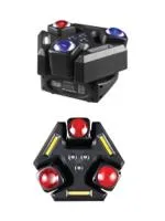 Led Star MA-E049 Эффект светодиодный вращающийся многолучевой 3в1 Beam, Strobe, Laser, DMX, ведущий/ведомый, авто, звуковая активация