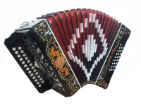 S32XL-A-POBEDA Гармонь "Шуйская" 25х25-III-2, расцветка «Победа», Шуйская гармонь