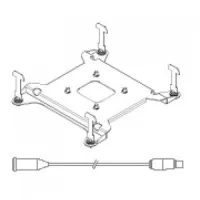 CLAY PAKY Quick Fastening Rod and Connection Extensions for Mythos / Supersharpy Скоба монтажная для установки полнопоротного прожектора Mythos / Supersharpy в IGLOO
