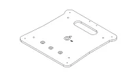 MEYER SOUND USW-210P/MM-10 BASE PLATE ASSY KIT