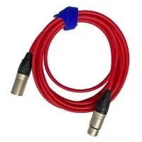 XLR3F-XLR3M (red) 3 метра балансный микрофонный кабель (красный) GS-PRO
