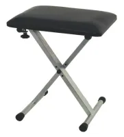 GEWA Keyboard Bench Silver Grey стул для синтезатора Х-образный, складной, серебристый